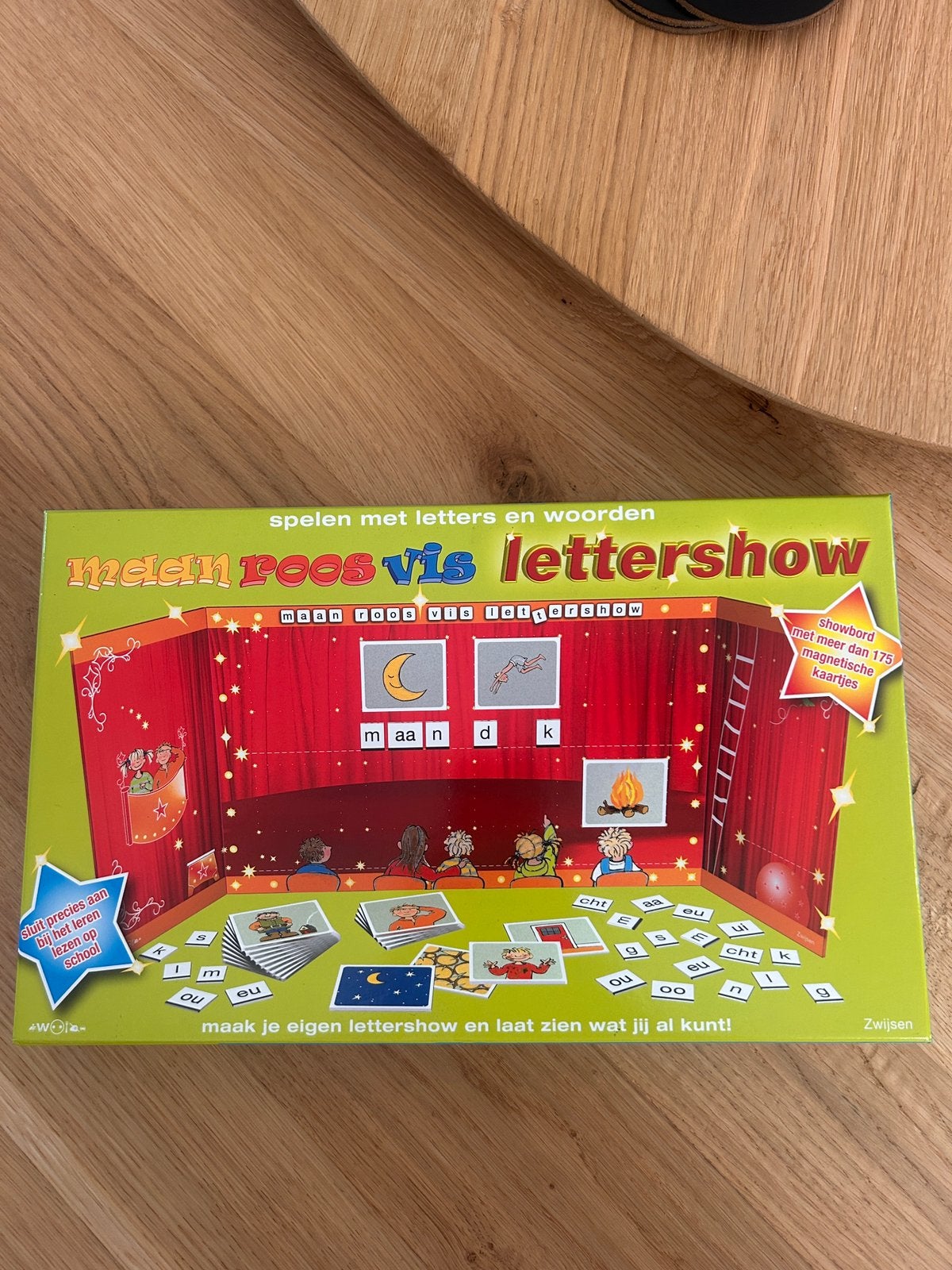 Maan Roos Vis Lettershow - Educatief spel, Ophalen of Verzenden, Zo goed als nieuw, Taal en Lezen