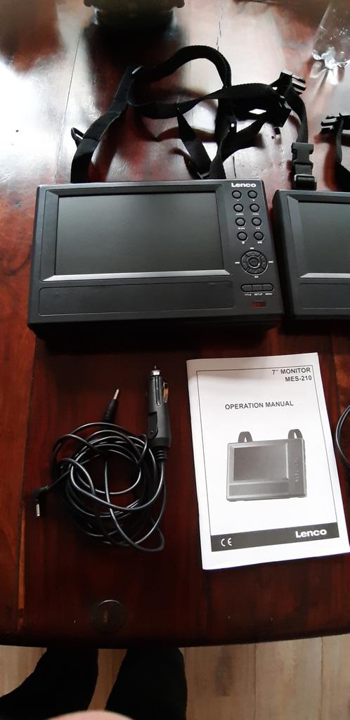 Lenco MES-210 Draagbare DVD-speler met 2 schermen, Audio, Tv en Foto, Dvd-spelers, Ophalen of Verzenden