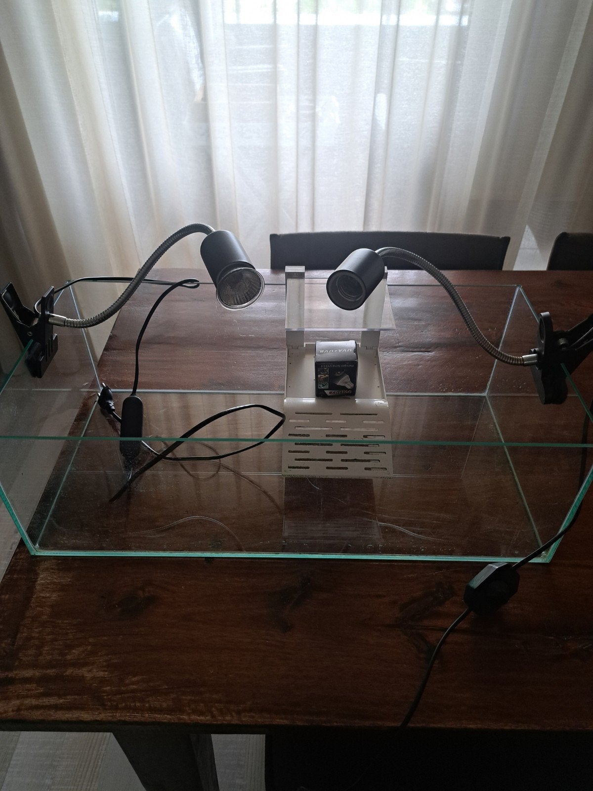 tartarium met warmtelamp en nieuwe uvb uva lamp, Ophalen of Verzenden