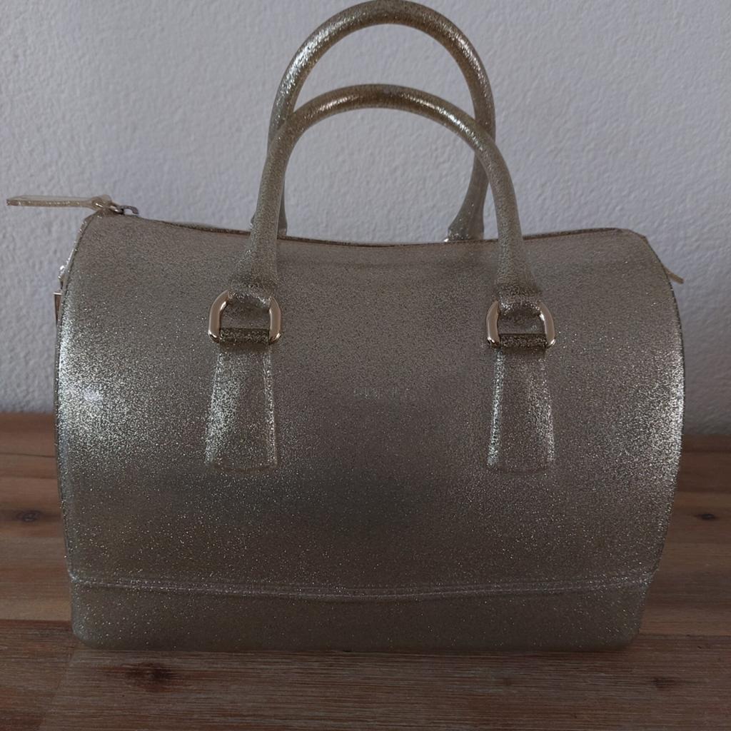 Doorzichtige Furla Candy glitter tas, Ophalen of Verzenden, Zo goed als nieuw, Handtas