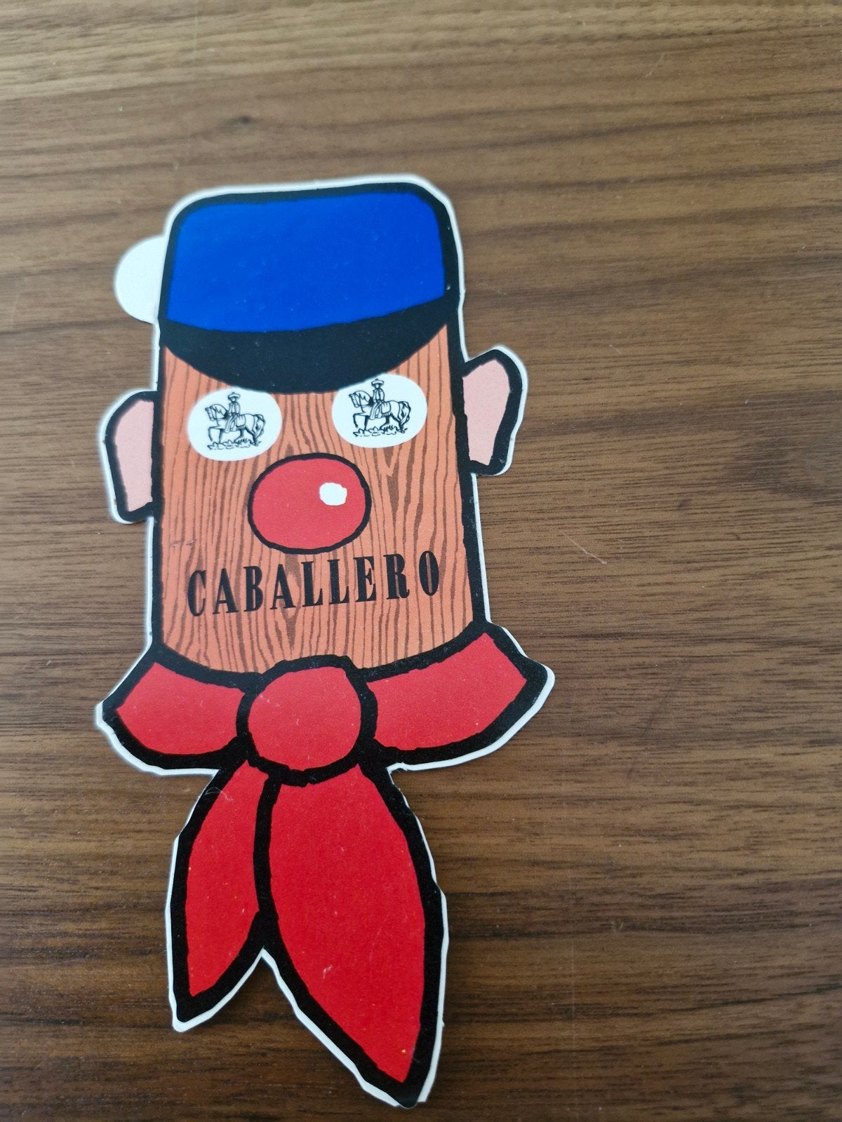 10533 Vintage Caballero Sticker - Uniek Verzamelobject, Ophalen of Verzenden, Gebruikt, Merk