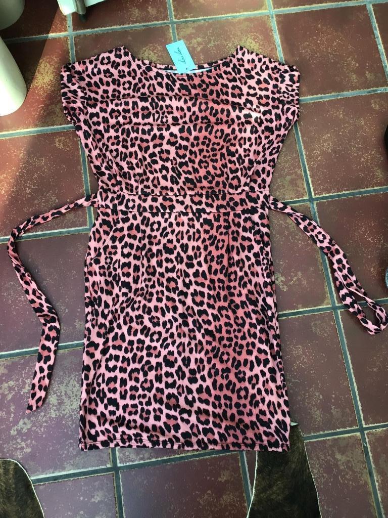 Gave panterjurk one sized, Kleding | Dames, Maat 38/40 (M), Zwart, Nieuw, Ophalen of Verzenden
