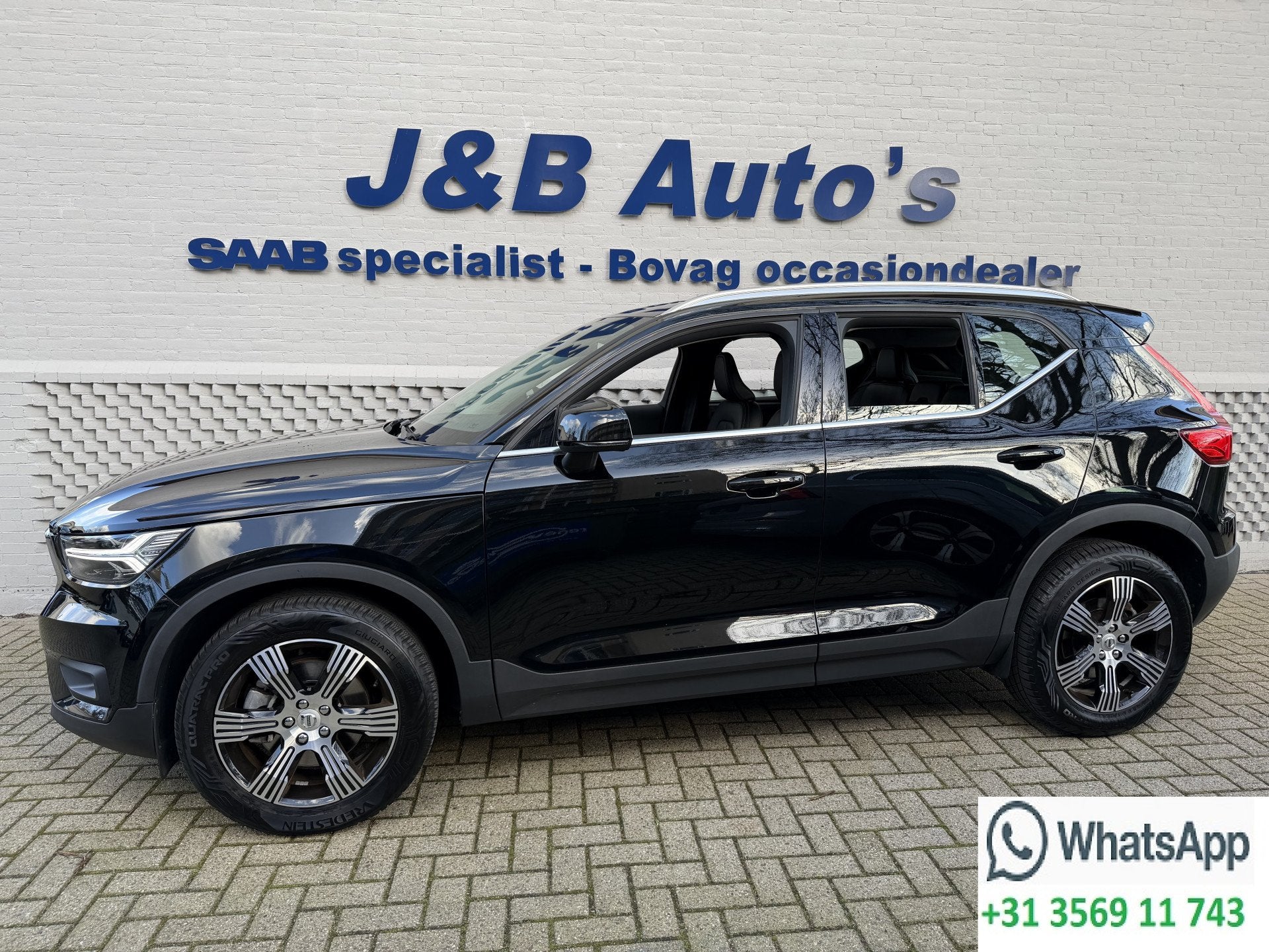 Volvo XC40 2.0 B4 Inscription Leer Stuur/stoel verwarming vo, 1969 cc, Zwart, Bedrijf, Hybride Elektrisch/Benzine
