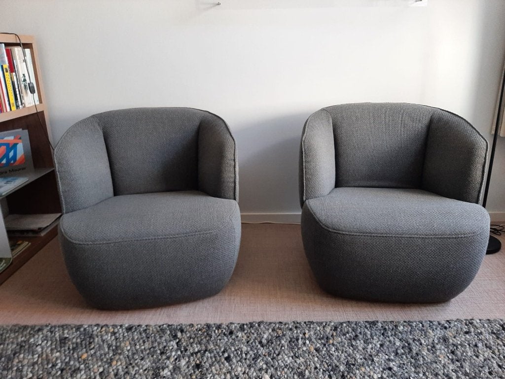 Rolf Benz fauteuils, Huis en Inrichting, Fauteuils, Ophalen, Gebruikt, 75 tot 100 cm, Stof