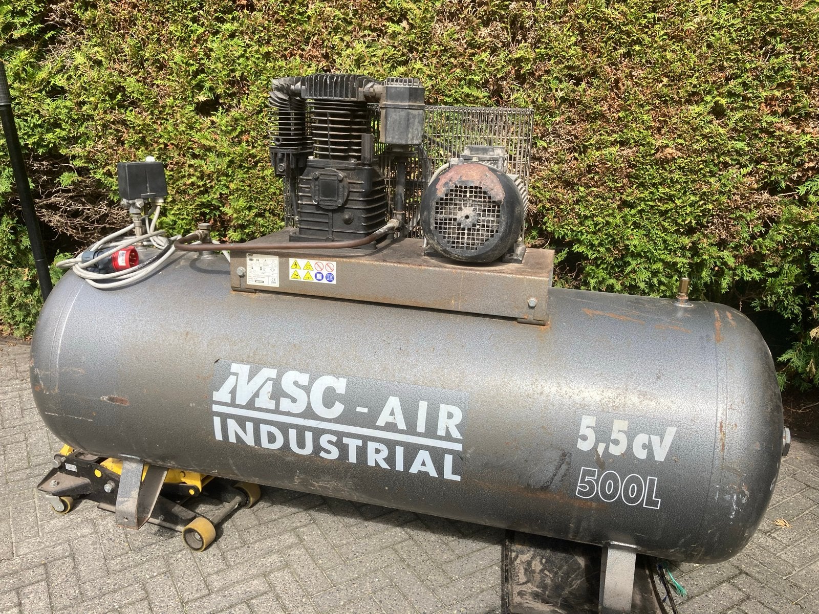 Compressor MSC-AIR Industriële  500L - Krachtstroom, Ophalen, Gebruikt, 800 liter/min of meer, 10 bar of meer