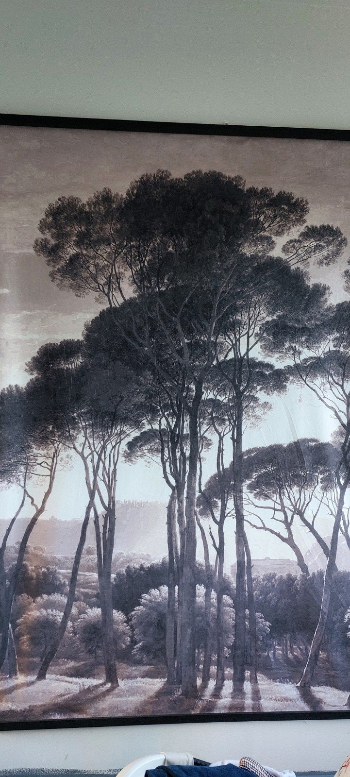 HK Living wandkleed met bomen, Ophalen, Zo goed als nieuw, 125 cm of meer, Print