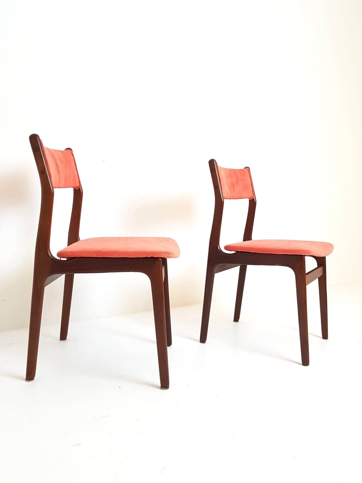 2 deense teak houten vintage stoelen teak, Gebruikt, Twee, Bruin, Ophalen of Verzenden