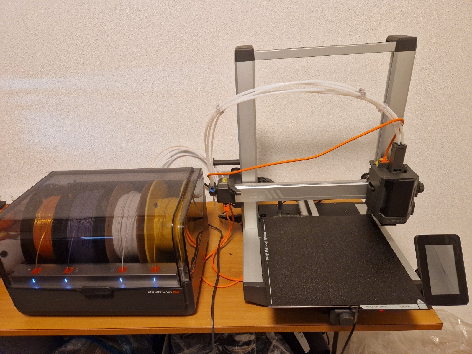 Anycubic Kobra 3 combo 3D-printer met accessoires, Computers en Software, Ophalen, Zo goed als nieuw, Filament, Anycubic