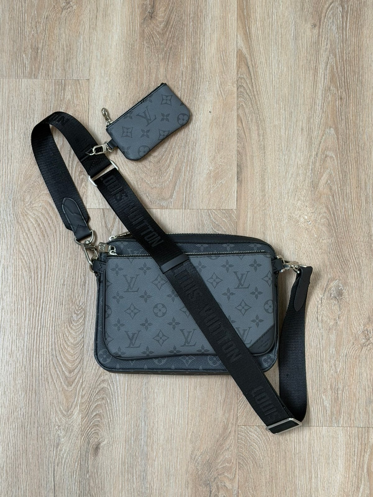 Louis Vuitton Trio Messenger Tas, Verzenden, Nieuw, Zwart