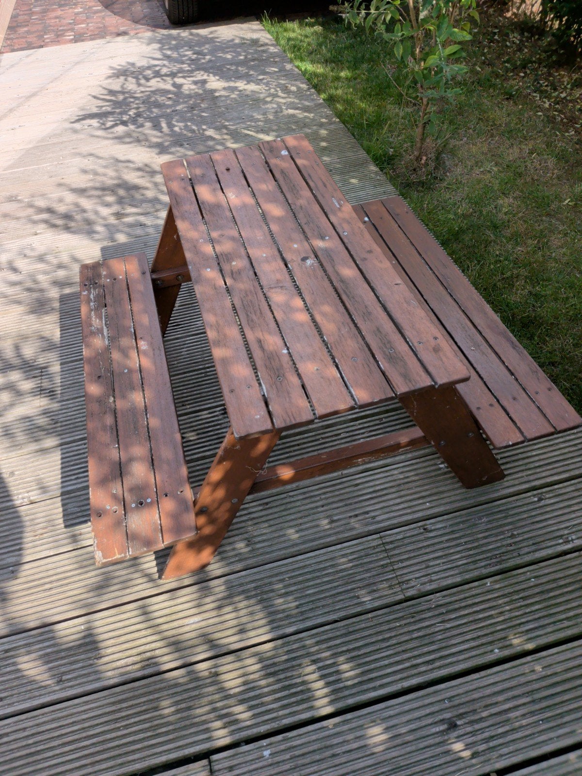 Houten picknicktafel voor buiten (kindermodel), Ophalen, Gebruikt, Rechthoekig, Hout