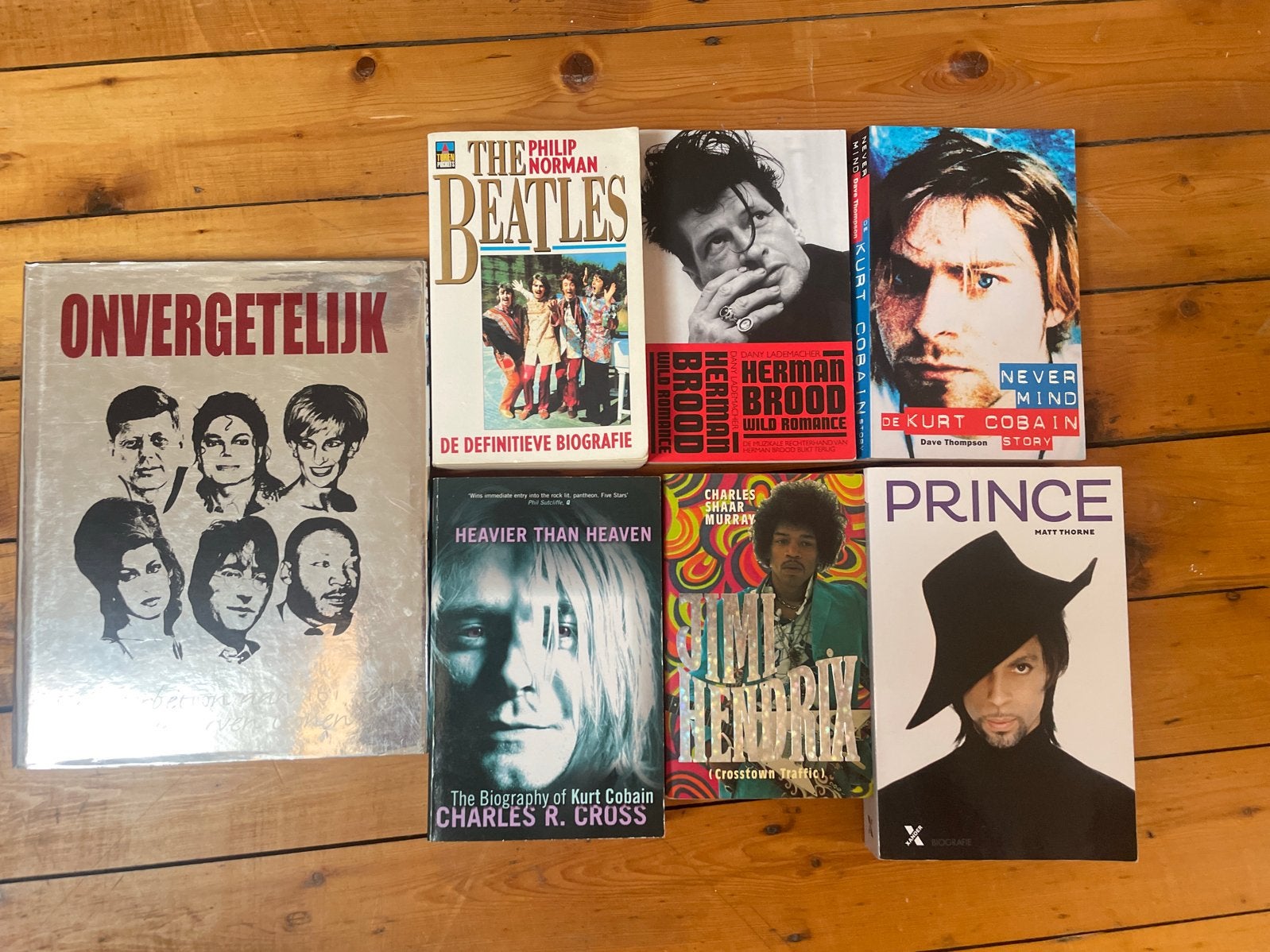 Muziekbiografieën: Beatles, Cobain, Brood, Prince, Hendrix, Ophalen of Verzenden, Gelezen, Kunst en Cultuur