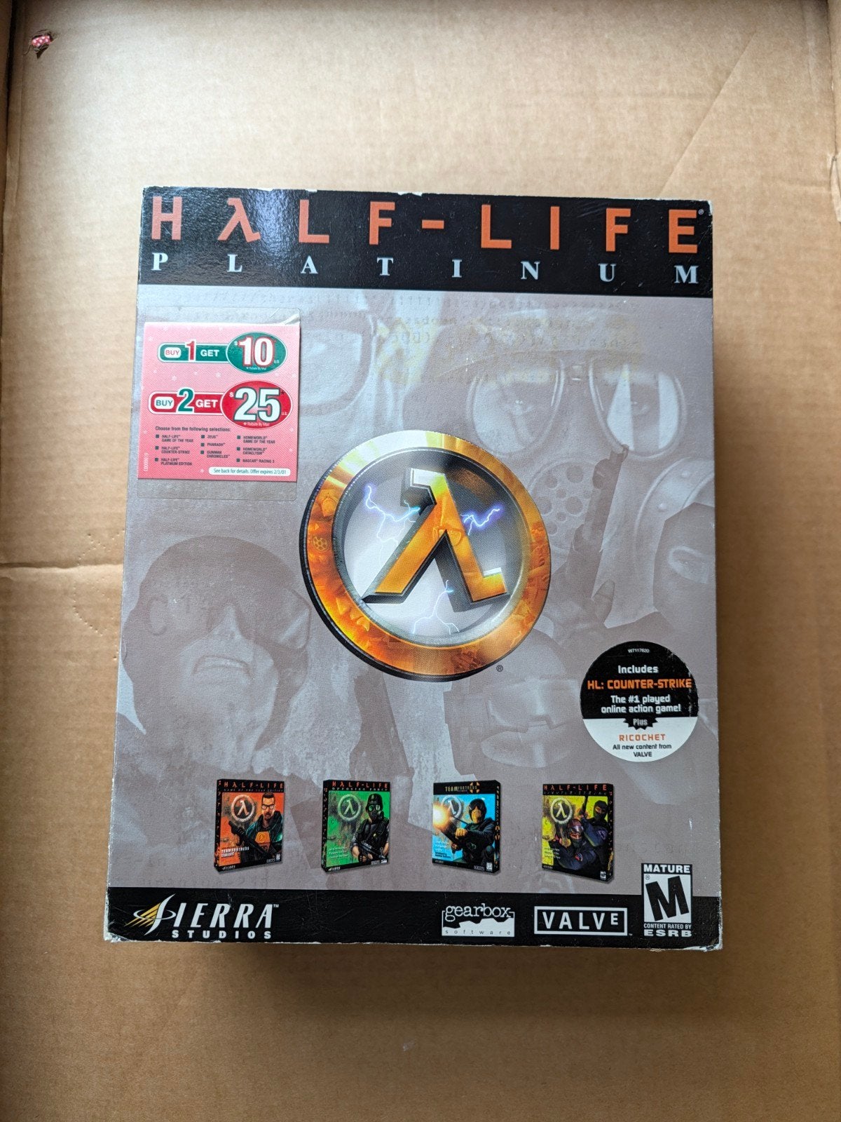 Half-Life Platinum PC CD-ROM (Game of the Year Edition), Spelcomputers en Games, Games | Pc, Online, Gebruikt, Shooter, Ophalen of Verzenden