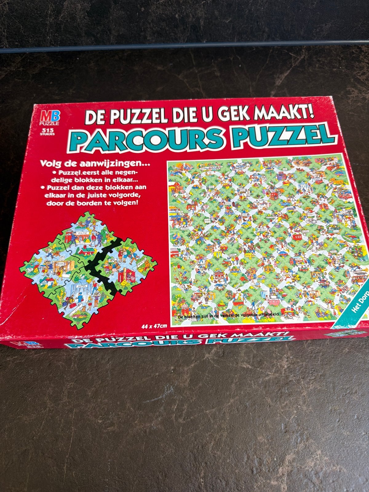 MB Parcours Puzzel - De Puzzel Die U Gek Maakt!, Hobby en Vrije tijd, Denksport en Puzzels, Ophalen of Verzenden, 500 t/m 1500 stukjes