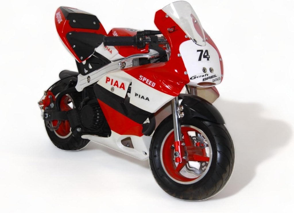 Pocket Bike 49cc Kinder Bike F1 Racing Bike Kleur: Wit/Rood, Ophalen of Verzenden, Nieuw, Overige typen