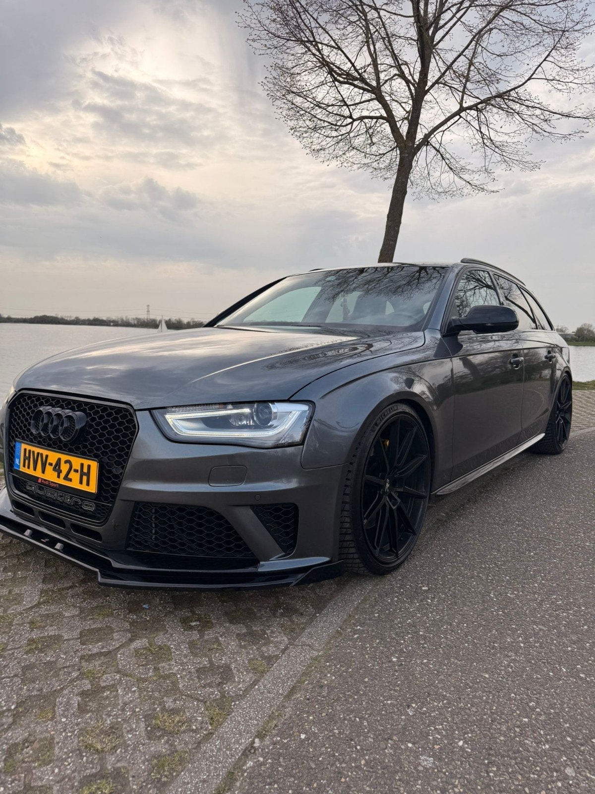 Audi S4 3.0 Tfsi 333pk Avant Quattro AUT 2014 Grijs, Auto's, Audi, Zwart, 2995 cc, Stationwagon, Vierwielaandrijving