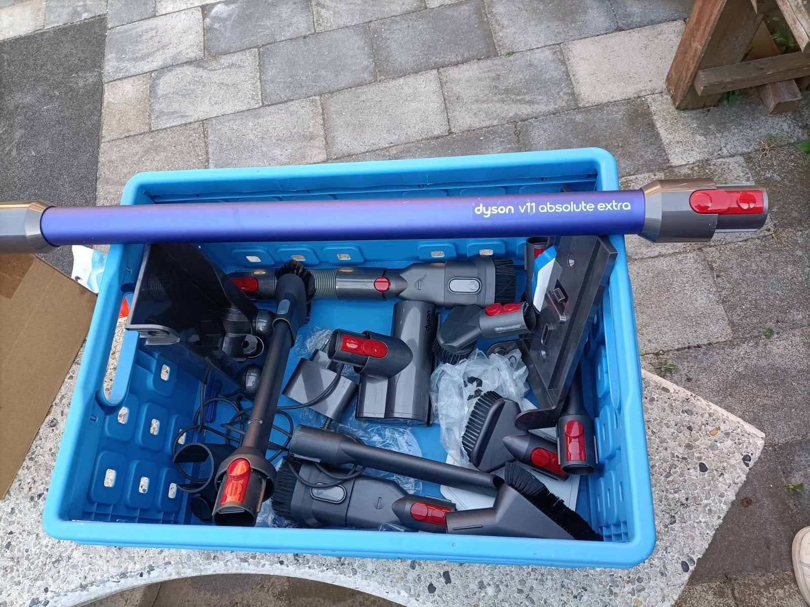 Dyson V11 Absolute Extra accessoires, Witgoed en Apparatuur, Stofzuigers, Ophalen of Verzenden, Zo goed als nieuw, Dyson, Inclusief accessoires