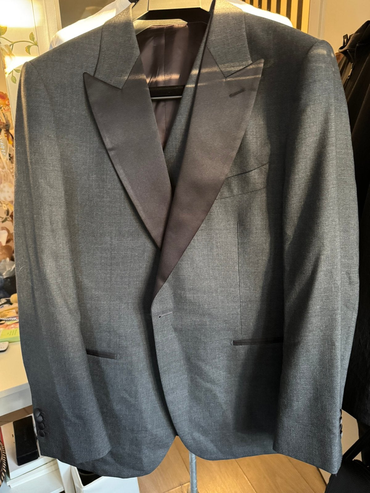 3 delige smoking maat 58, Ophalen of Verzenden, Zo goed als nieuw, Maat 56/58 (XL), Zwart