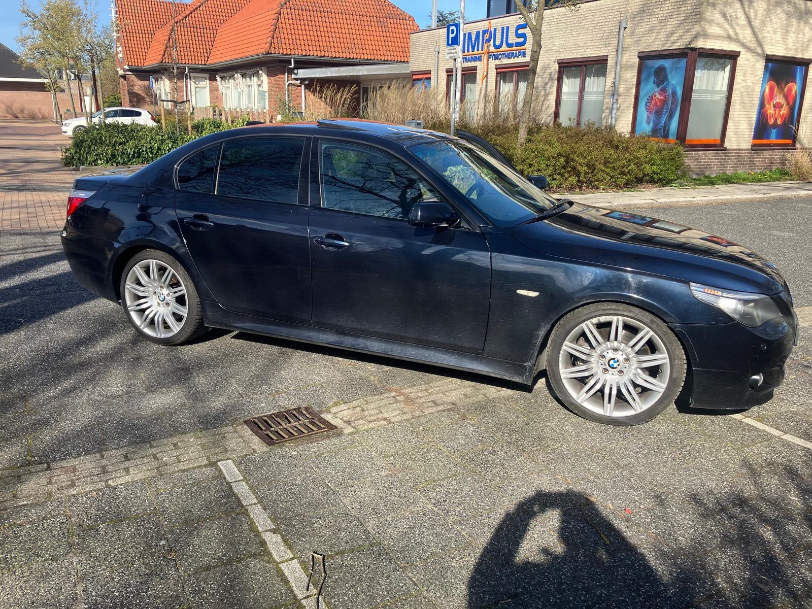 BMW 5-Serie 535D AUT 2006 luxe auto e60 carbon zwart, Achterwielaandrijving, Zwart, 2993 cc, 2000 kg
