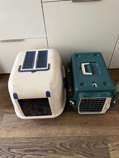 Kattenreismand en Kattenbak, Dieren en Toebehoren, Kattenmanden, Ophalen, Gebruikt, Polyester