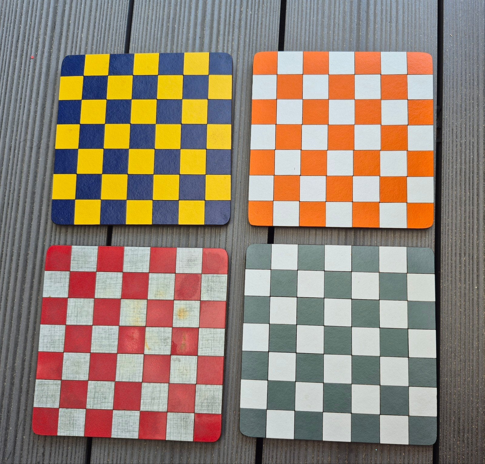 4 vintage onderzetters scandinavisch design Sweden, Huis en Inrichting, Keuken | Servies, Gebruikt, Overige merken, Vintage, Ophalen of Verzenden