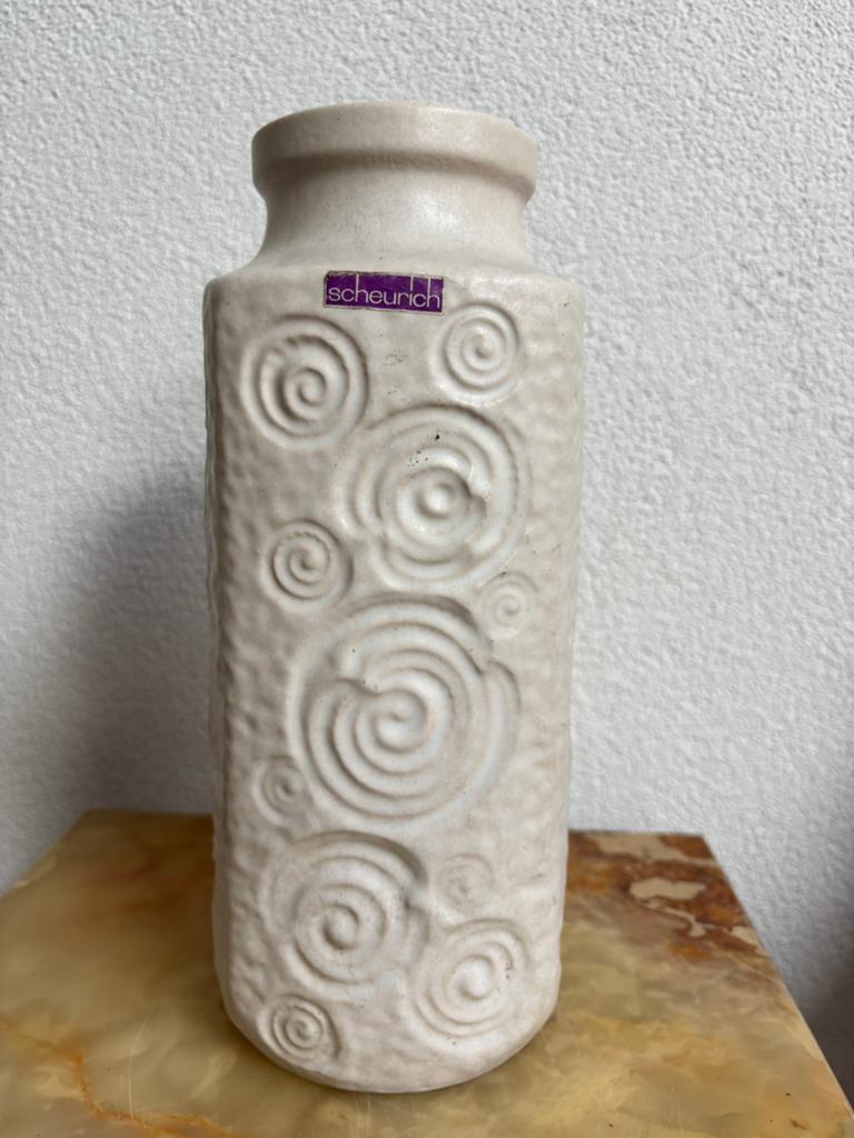 West-Germany vaas Scheurich Keramik ‘Jura’ 26 cm, Ophalen of Verzenden