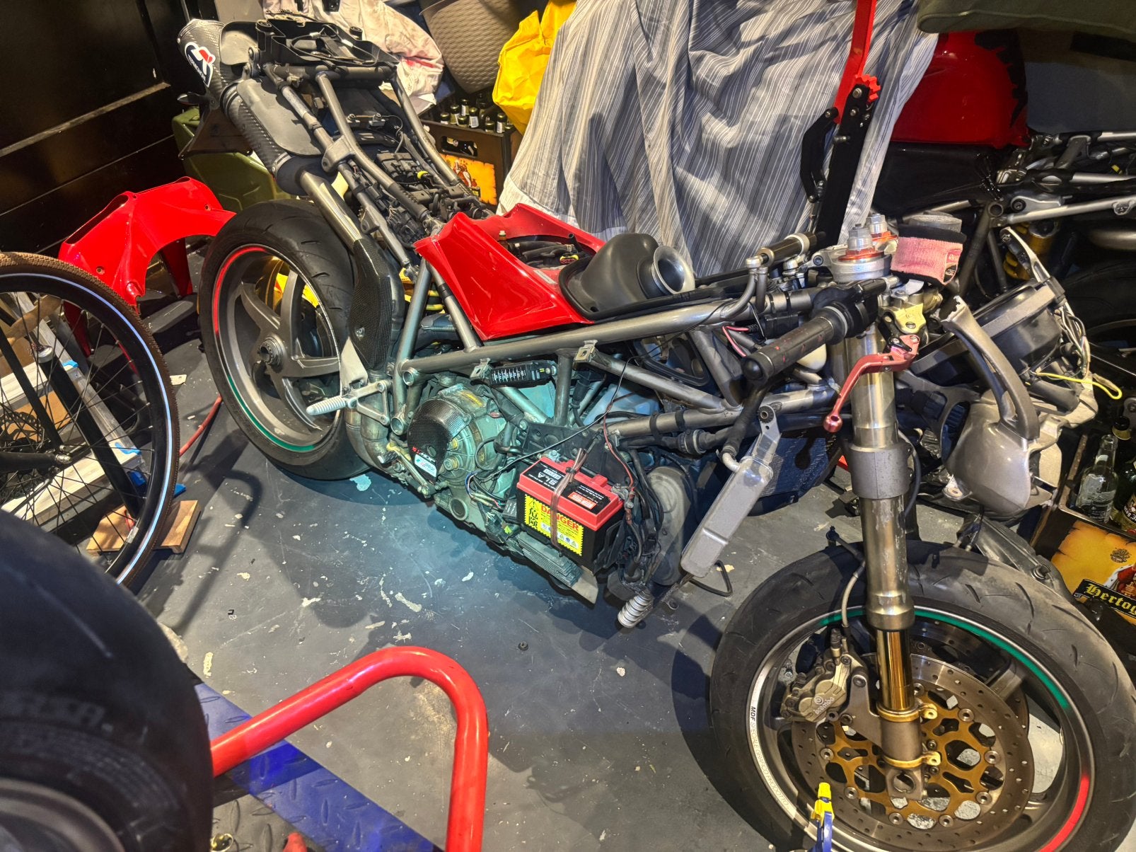 Ducati 996 voor onderdelen 748 916 998. Ohlins carbon, Ophalen of Verzenden