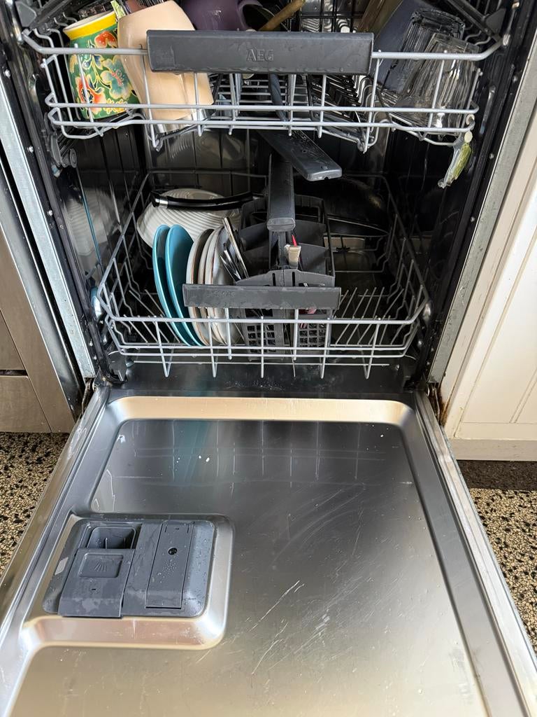 AEG XXL Inbouw Vaatwasser - 2 jaar oud, uitstekende staat, Witgoed en Apparatuur, 60 cm of meer, Ophalen of Verzenden, Zo goed als nieuw