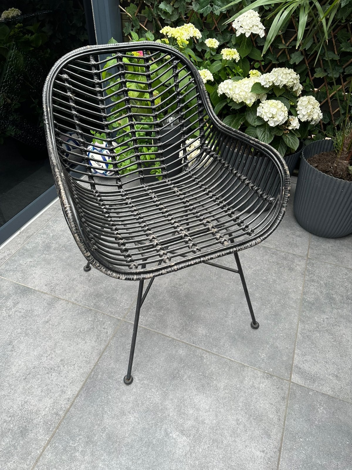 Tuinstoel, Ophalen, Gebruikt, Rotan