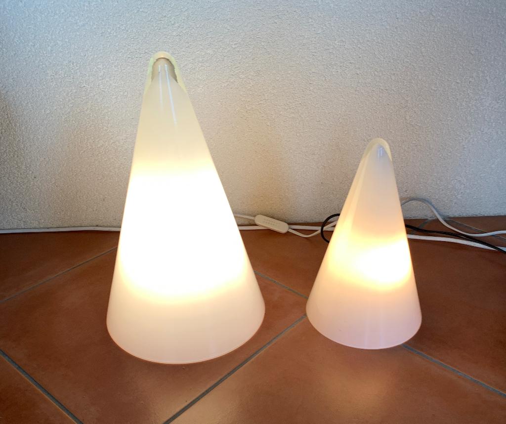 Twee Sce Teepee tafellampen, Huis en Inrichting, Ophalen, Zo goed als nieuw, Glas, Minder dan 50 cm