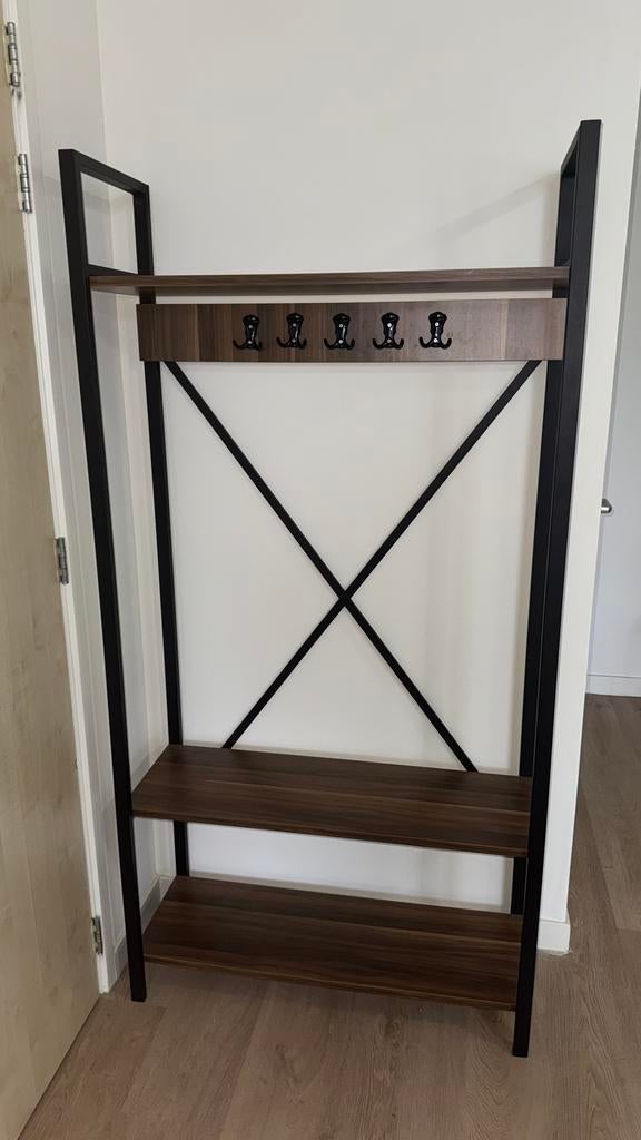 Kapstok / garderobe rek, Ophalen, Zo goed als nieuw, Metaal, Staande kapstok