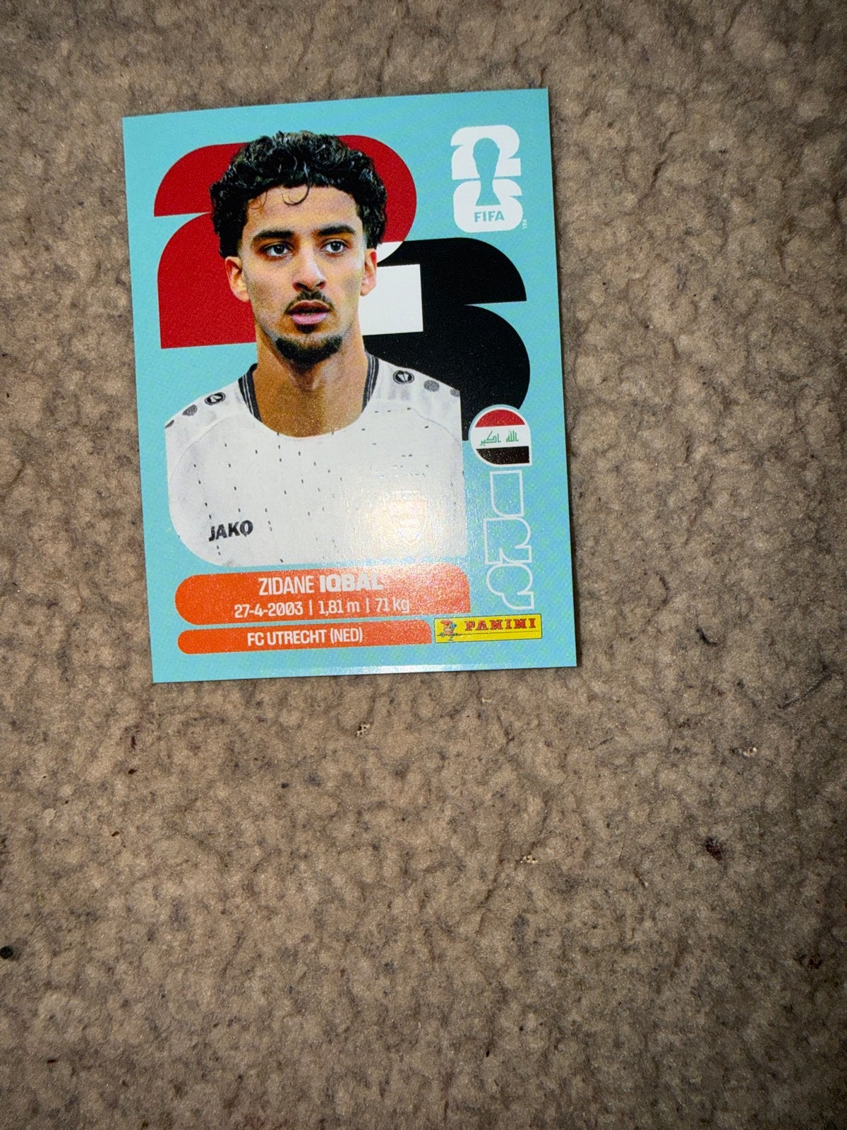 Zidane Iqbal Spelerskaart FC Utrecht Panini FIFA 23, Ophalen of Verzenden, Zo goed als nieuw, F.C. Utrecht, Spelerskaart