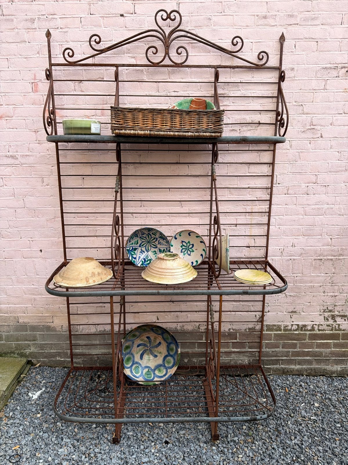 Antiek Brocante Bakkers rek, Ophalen