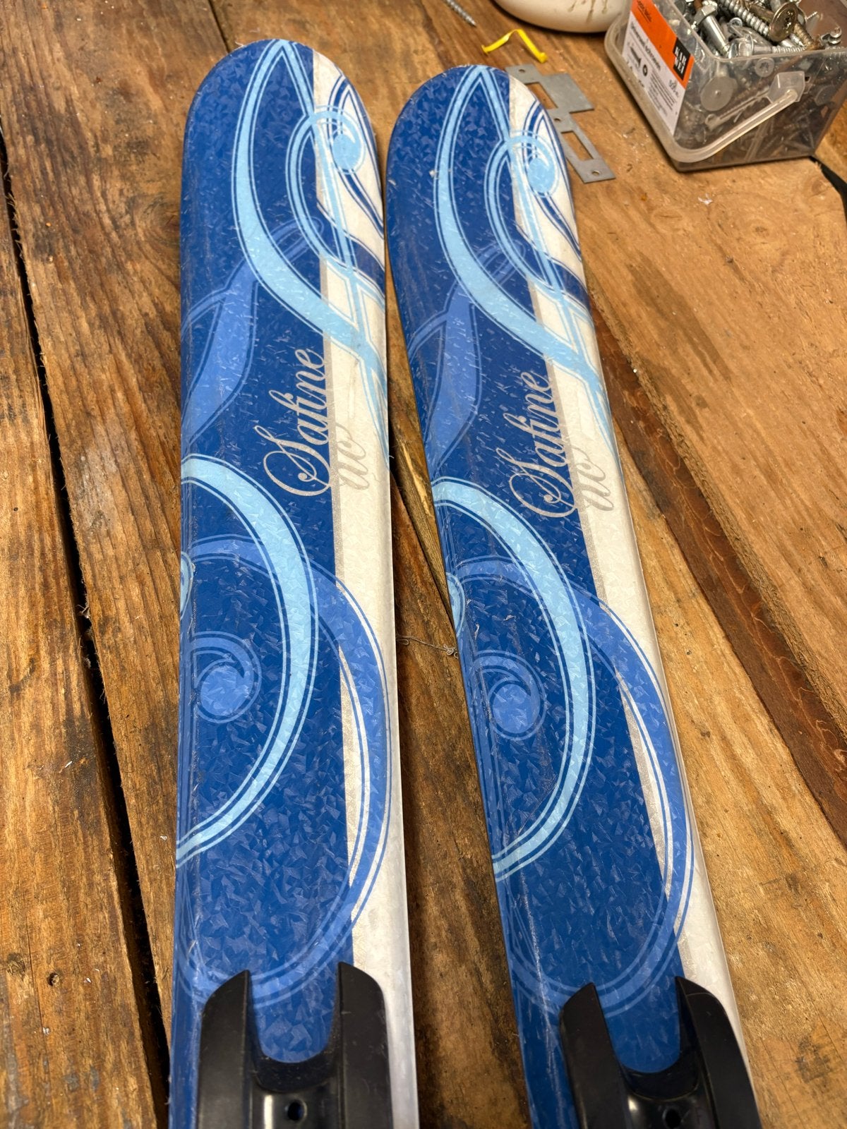Safine pro techno Ski's met bindingen - 144 cm, 140 tot 160 cm, Gebruikt, Nvt, Skiën