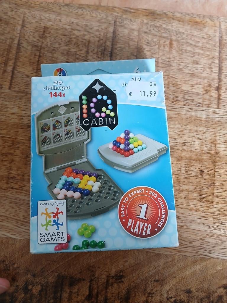 IQ Cabin Smart Games reisspel, Gebruikt, Een of twee spelers, Ophalen of Verzenden, Smart Games