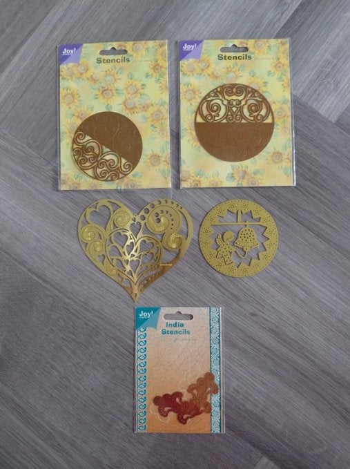 5x metalen snij / embos / borduurmallen, Ophalen of Verzenden, Zo goed als nieuw, Fantasie, Pons of Mal