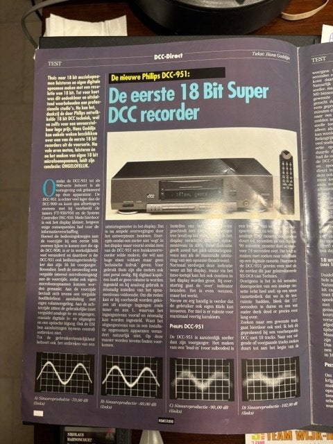18 bit: Philips dcc-951, Ophalen of Verzenden, Zo goed als nieuw, Audio