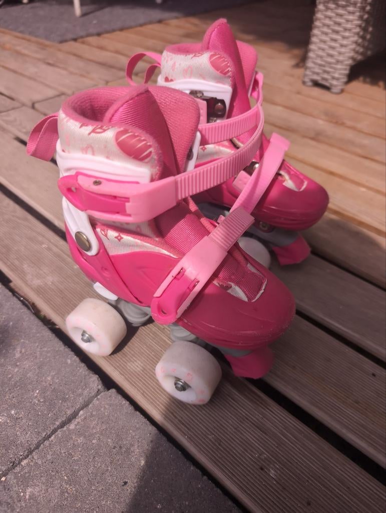 Roze verstelbare rolschaatsen maat 27-30, Kinderen en Baby's, Speelgoed | Buiten | Rolschaatsen, Ophalen, Verstelbaar, Gebruikt