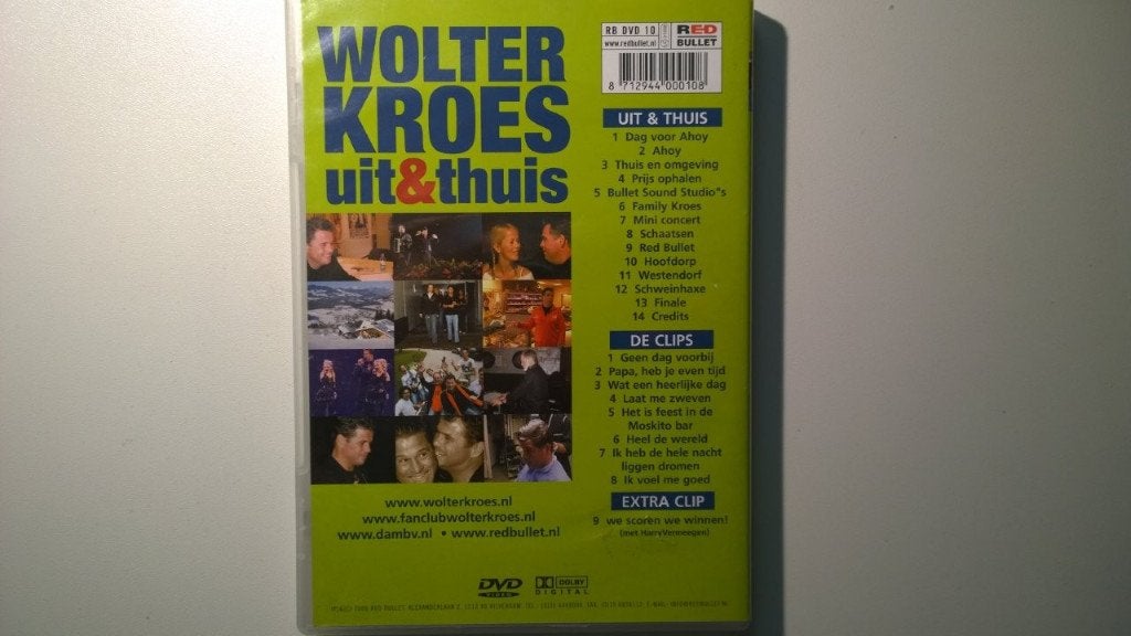 Wolter Kroes - Uit &Thuis (DVD), Alle leeftijden, Ophalen of Verzenden, Zo goed als nieuw, Concert