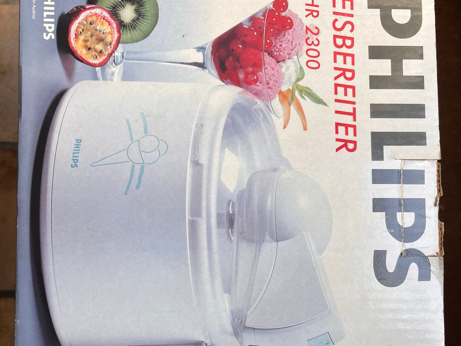 Philips HR2300 IJsberereider - Maak zelf heerlijk ijs!, Ophalen of Verzenden, Zo goed als nieuw