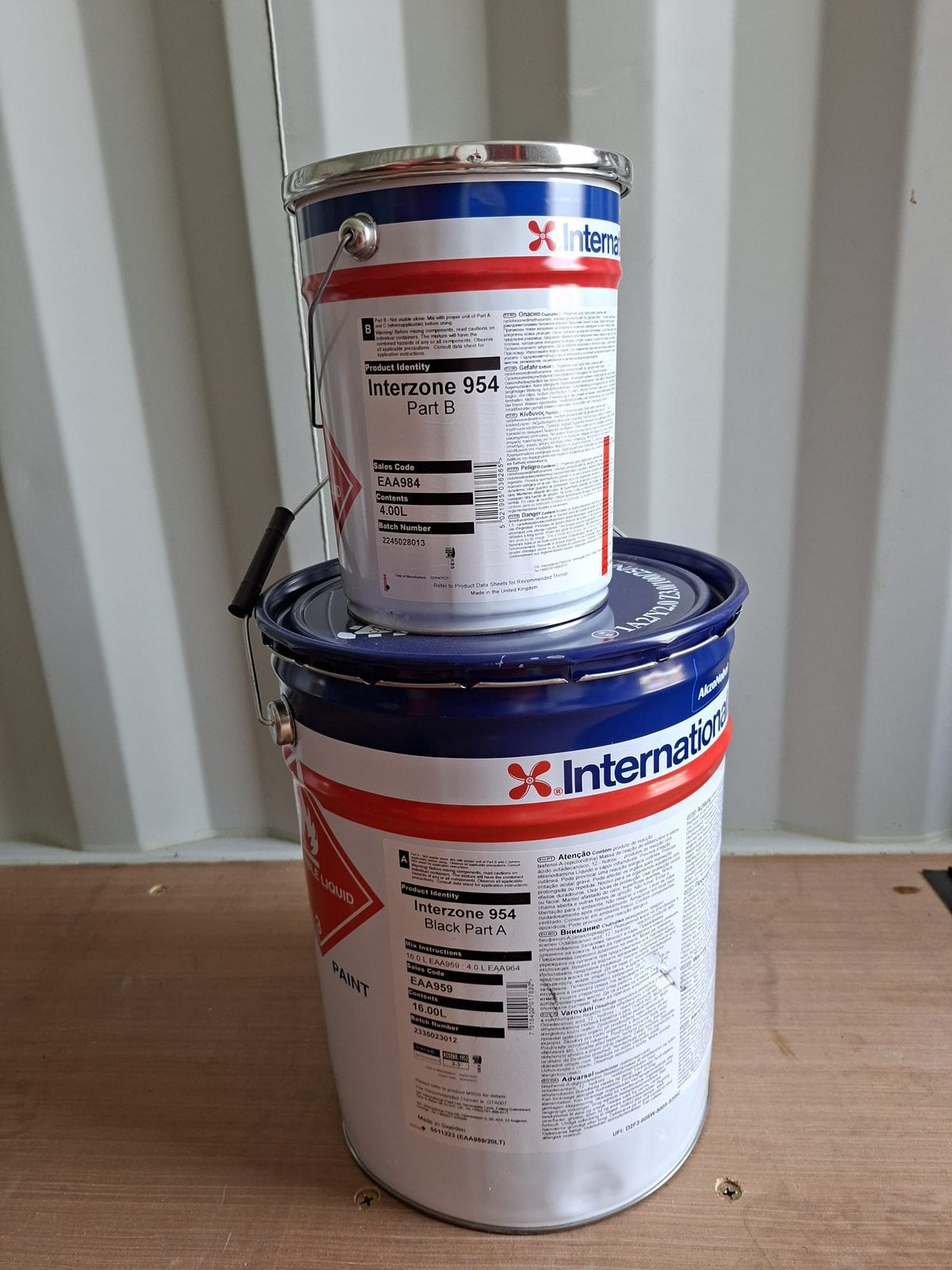 International epoxy 20liter, Ophalen of Verzenden, Nieuw, Verven
