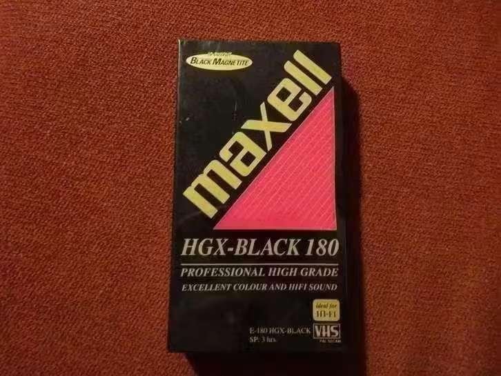 Maxell HGX Black 180 VHS Video Band Sealed, Alle leeftijden, Overige genres, Ophalen of Verzenden, Nieuw in verpakking