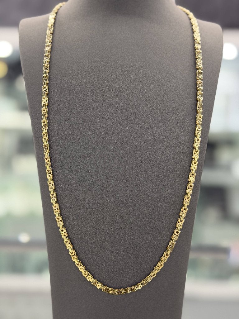 14 Karaat Goud - Platte Konings Ketting - Nieuw - 28.28 Gram, Ophalen of Verzenden, Nieuw, Goud, Goud