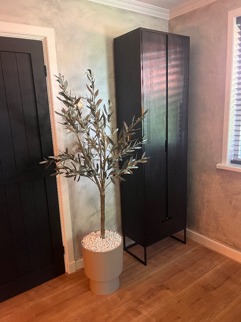 Kunst Olijfboom in pot, Huis en Inrichting, Ophalen, Groen, Onderhoudsvrij, Kunstplant
