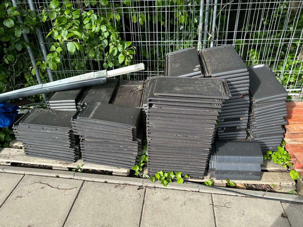 Tuile plat zwart, Steen of Klei, Zwart, Ophalen of Verzenden, Zo goed als nieuw