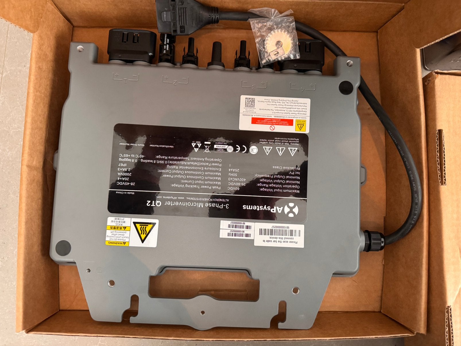 APsystems QT2 3 fase micro omvormer voor zonnepanelen, Ophalen, Nieuw, Overige merken, Omvormer