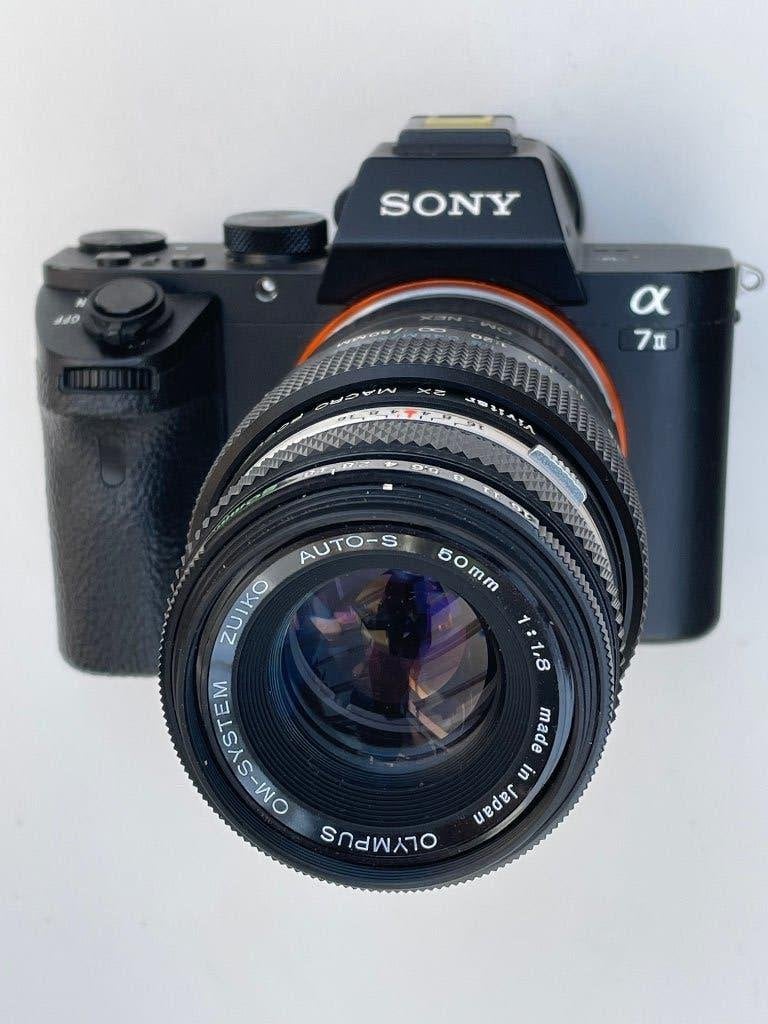 Macro Olympus (100mm) set voor E-mount / Nex (bv. Sony A7), Ophalen of Verzenden