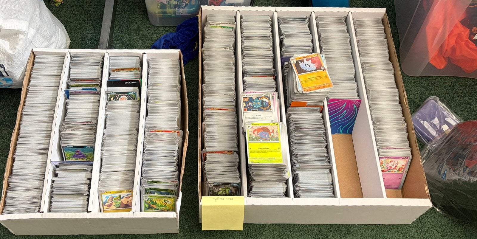 +-9k Pokemon bulk div populaire sets, Ophalen of Verzenden, Zo goed als nieuw, Meerdere kaarten, Foil