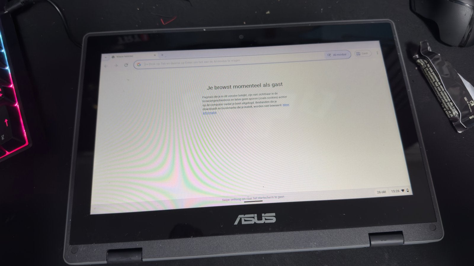 ASUS Chromebook Flip cr1100FK 2 in 1 normaal €439!, Ophalen, Gebruikt, Qwerty, 8 GB