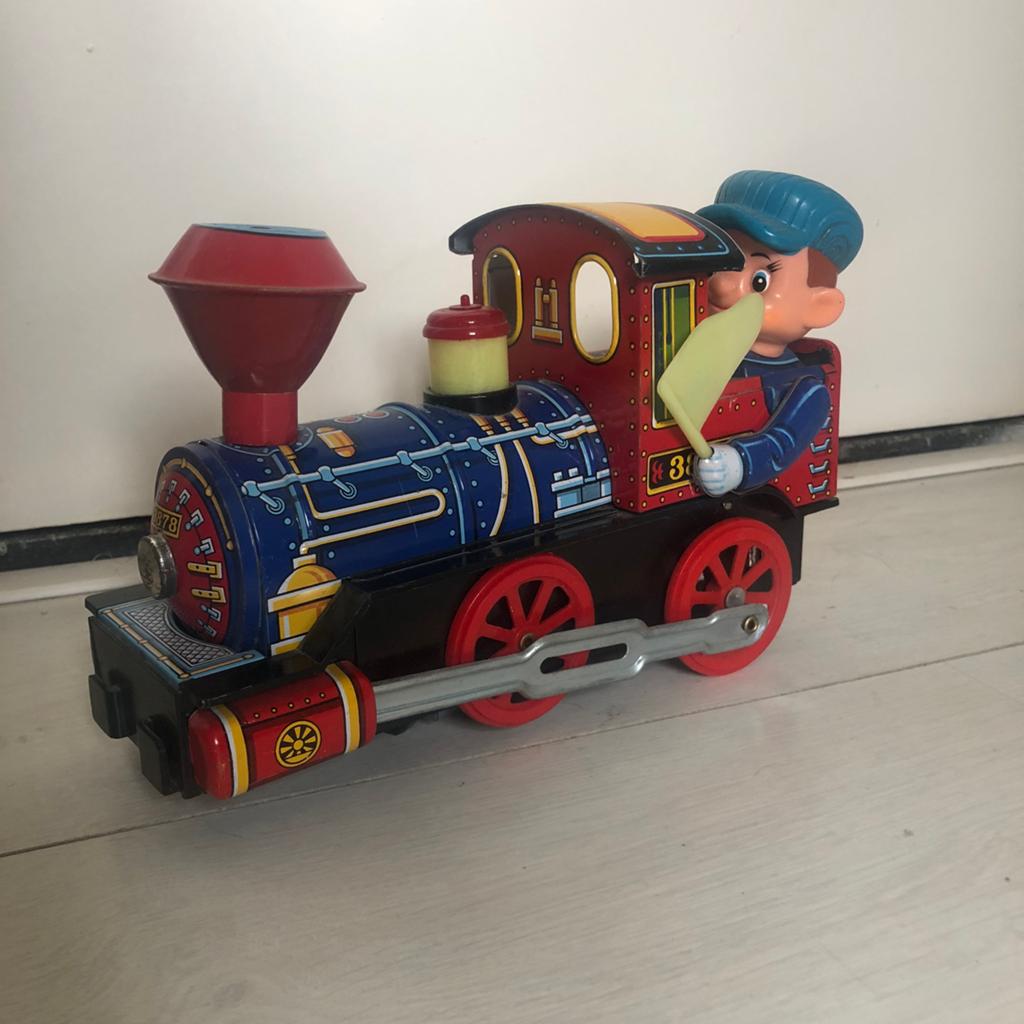 Blikken speelgoed trein jaren 70, Antiek en Kunst, Ophalen of Verzenden