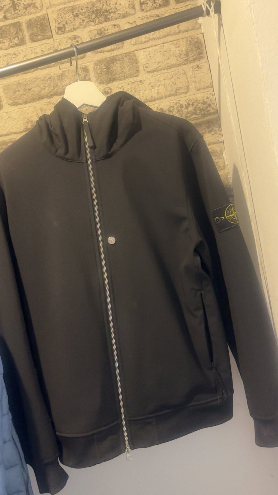 Stone Island soft shell, Kleding | Heren, Ophalen of Verzenden, Gedragen, Maat 48/50 (M), Zwart